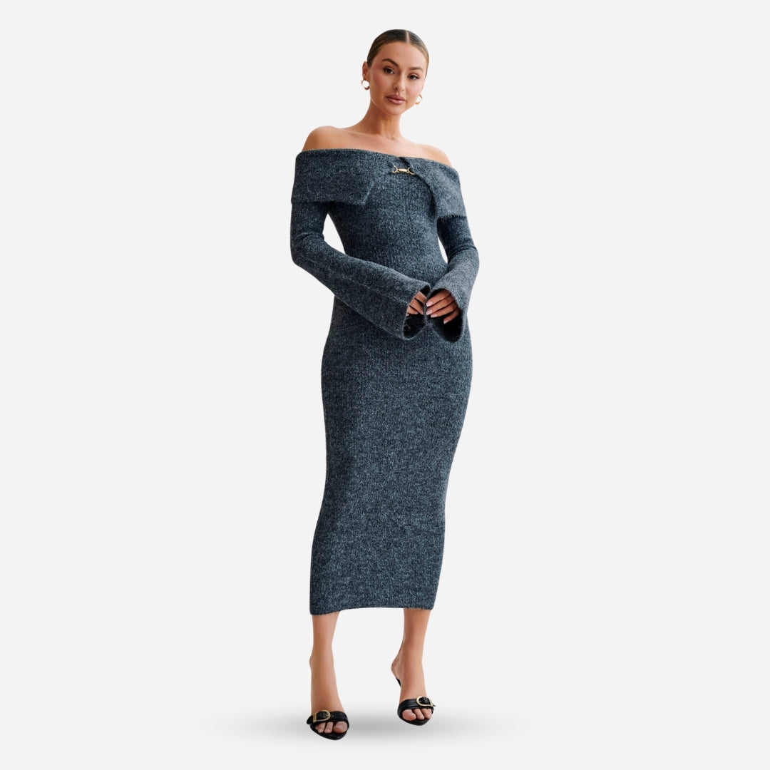 Baxter Off-Shoulder Knit Dress