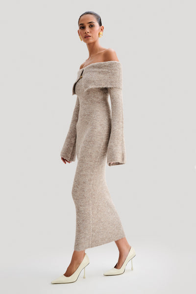 Baxter Off-Shoulder Knit Dress