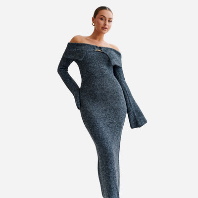 Baxter Off-Shoulder Knit Dress